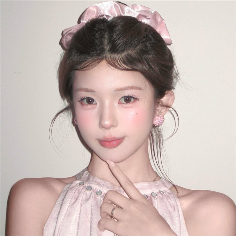 粉色串珠耳环超仙甜美可爱女孩耳钉2025年新款时尚氛围感温柔耳饰|undefined