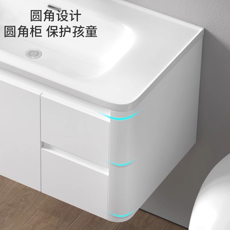 Panal de aluminio engrosada gabinete de baño combinación cerámica cuenca integrada baño cajón mesa de lavado lavabo gabinete