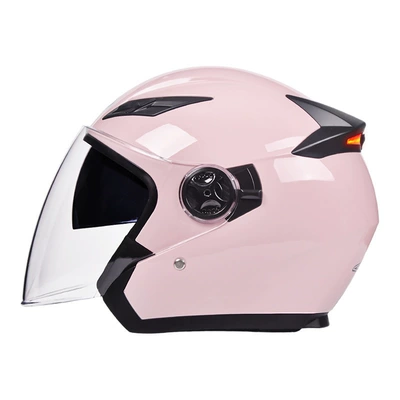 LED tail light, half helmet, Motosiklet kaskı (dəbilqə)