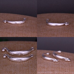 Foot Silver 999 Baby Half Bracelet Simple All-match Women's DIY Women's Half Bracelet Half Chain Knot Rope Beaded Accessories
