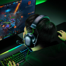 Razer雷蛇旋风黑鲨V2游戏耳麦电脑竞技有线带耳机旋风黑鲨V2