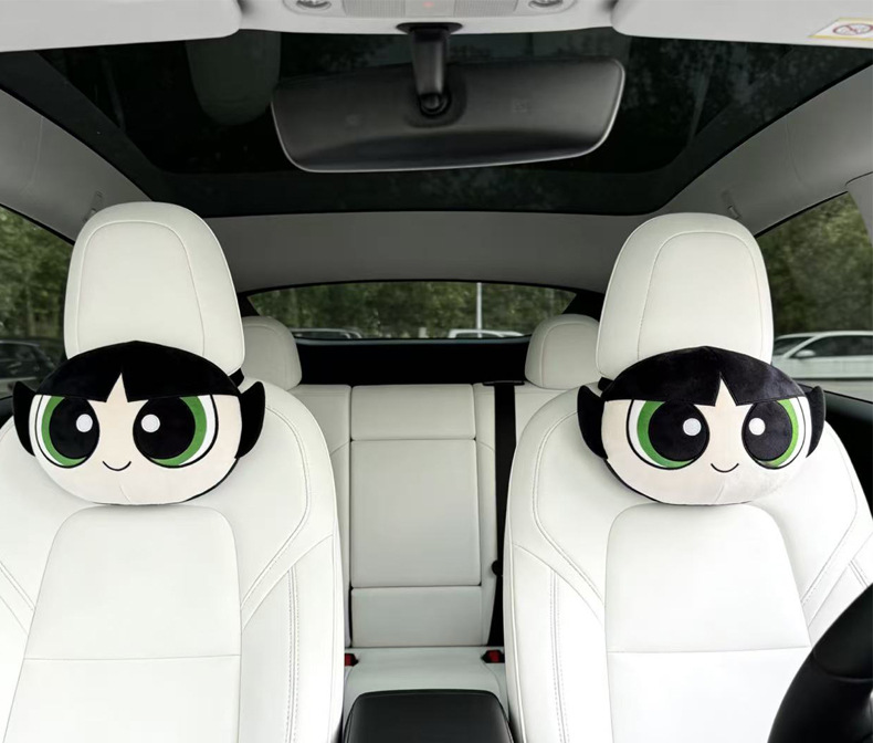 Little Policewoman Cartoon Cute Lady Car Headrest Comfortable Neck Pillow Cushion Personalized Stylish Car Headrest