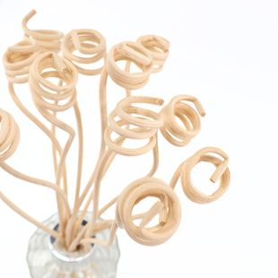 Natural Rattan Aromatherapy Diffuser Stick Shape Rattan Perfume Bamboo Ring Wooden Ring Special Volatile Accessories Wholesale