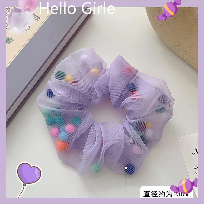 Резинка для волос (фиолетовая) от Purple, корейский стиль, широкий цветовой диапазон, мягкий материал из нескольких тканей