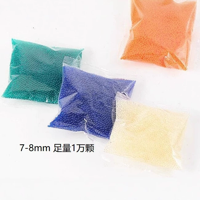 Бесплатная доставка, водяные бомбы 7-8 мм, закаленные водяные бомбы, большие бусины 7,40 мм, оранжевые трансграничные водопоглощающие бусины Amazon, десять тысяч выстрелов