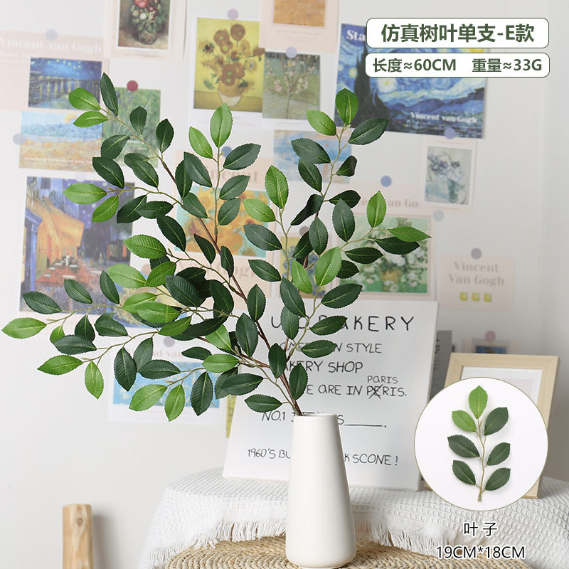 Camelia hoja simple-verde claro