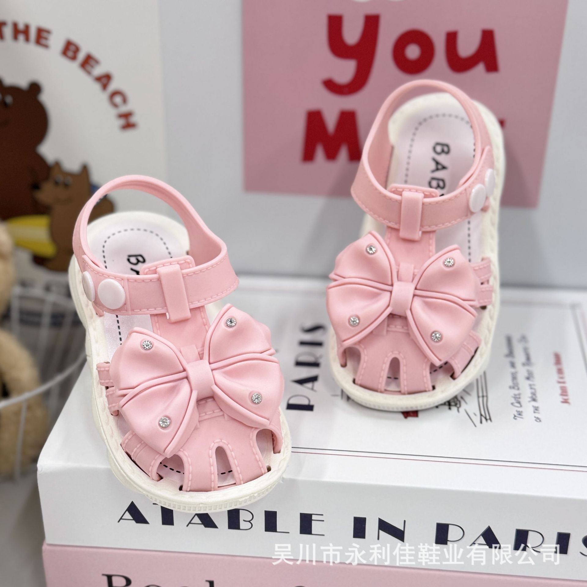 Sandalias de niñas, zapatos de verano para bebés, fábrica de exportación directa de zapatos de hebilla para bebés