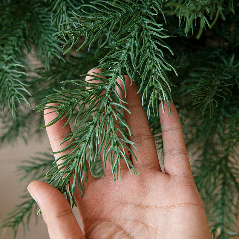 Hoja de PE puro lujoso cifrado luminoso árbol de Navidad conjunto de decoración de sala de estar casera decoración de gran tamaño decoración de piso