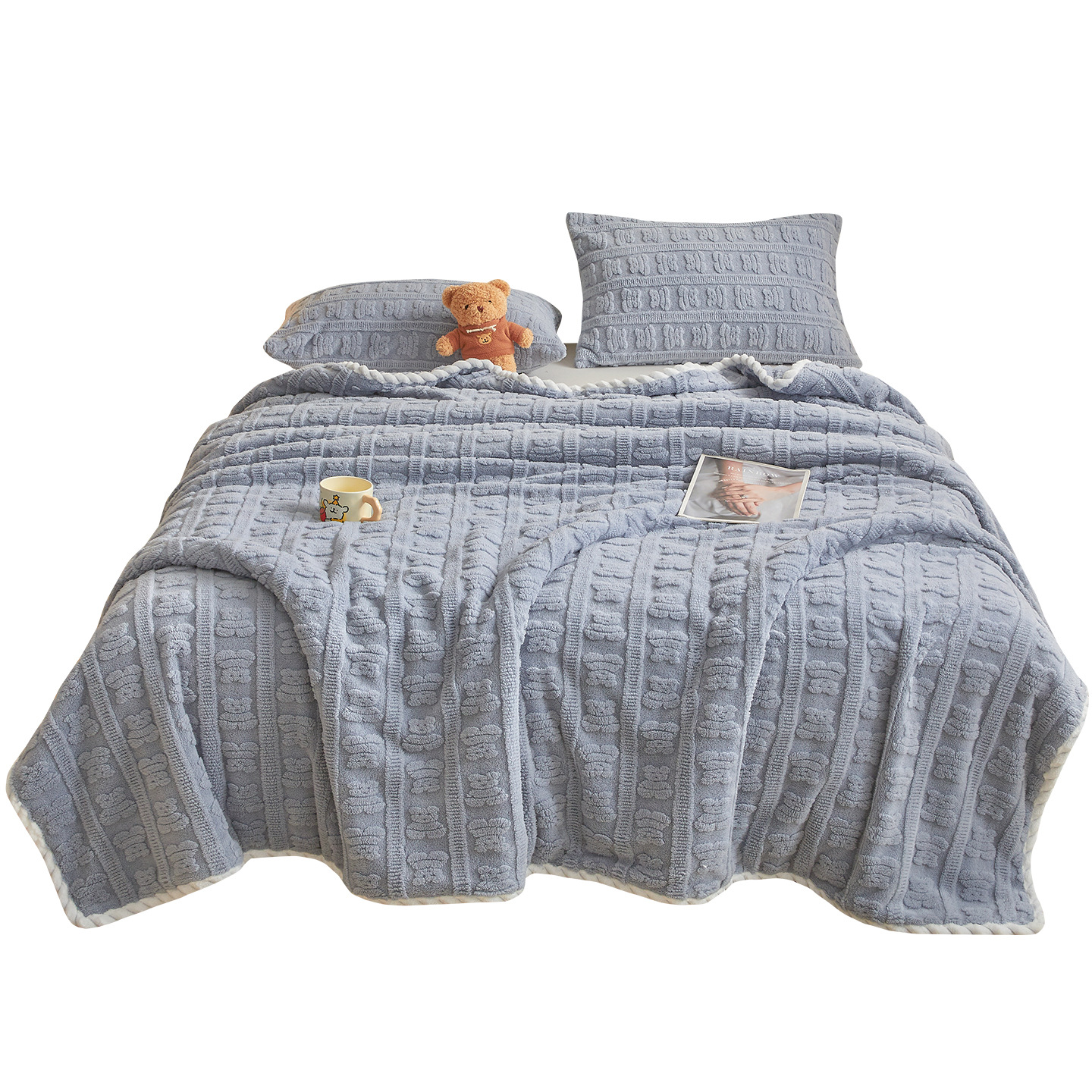 Hermosas mantas de peluche de coral, toallas, mantas de sofá de siesta de oficina, mantas de aire acondicionado para estudiantes, mantas de almuerzo, mantas de mantas, mantas