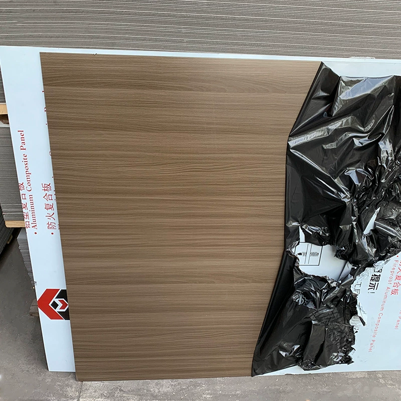 Алюминиево-пластиковая панель Shanghai Jixiang, 4 мм, 50, для декоративной отделки дверных проемов, огнестойкая, водонепроницаемая, для наружного применения, с фторуглеродным покрытием, под дерево, на заказ