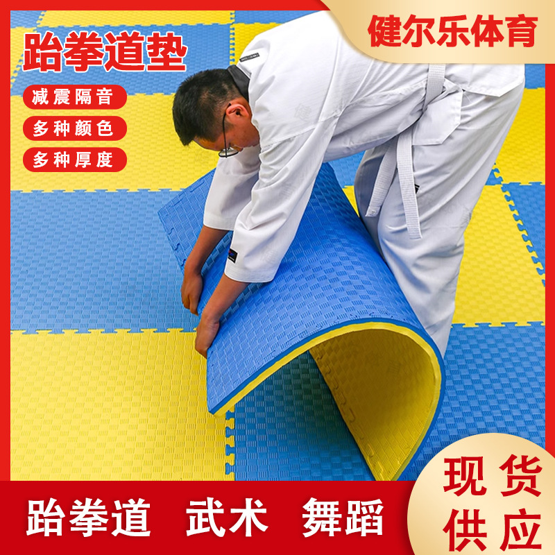 Taekwondo Mat Thickened Non-slip Martial Arts Training Foam Stitching Sports Mat Gym Sanda Dance Mat
