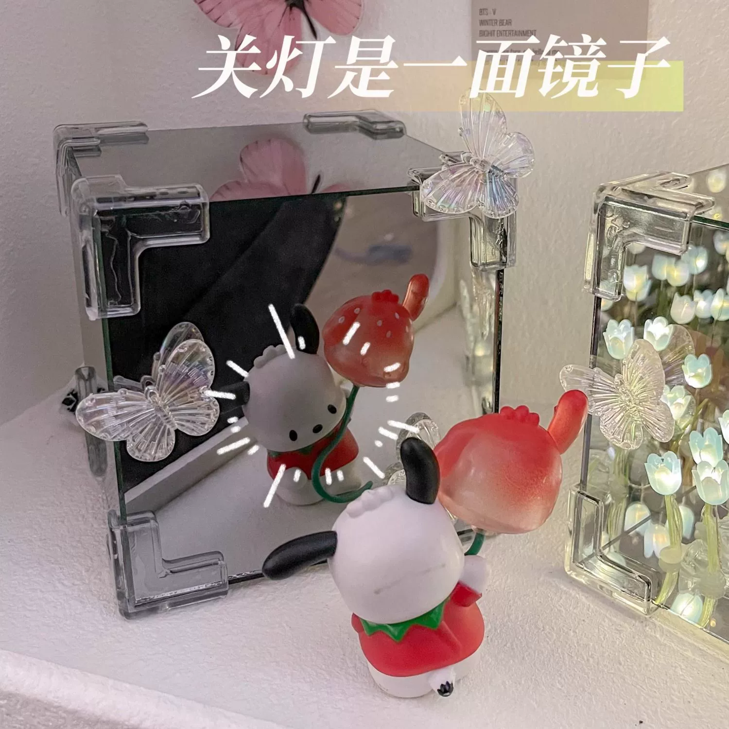 Creative Rubik's cube, night light, lights, acrylic three dimensional mirror, DIY, Birthday gift