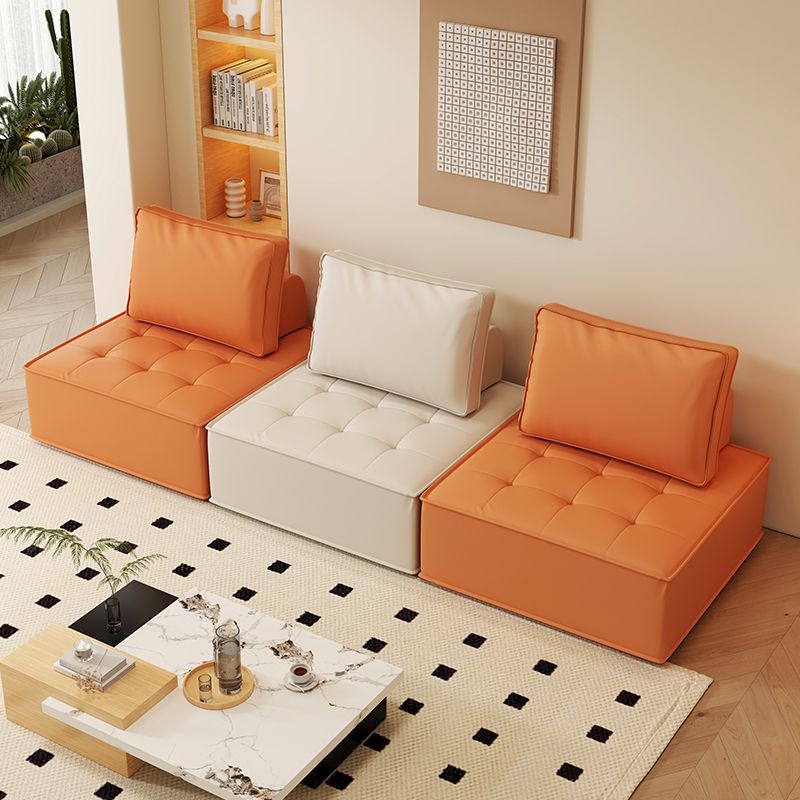 Tofu Block Small Apartment Rental Bedroom Tatami Japanese-Style Single Person Trendy Leisure Lazy Fabric Sofa Set
