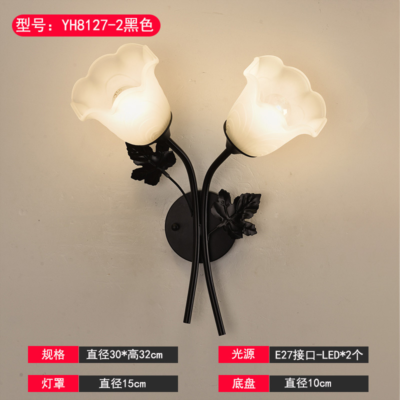 壁灯床头灯卧室led现代简约北欧创意美式客厅过道灯宾馆墙壁灯具|undefined