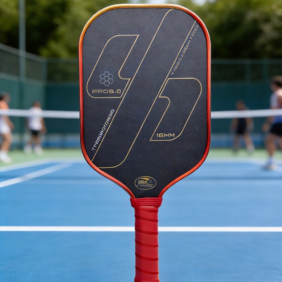 T700 carbon fiber matte pickleball racket, heat-pressed one-piece design, professional competition, increased density, ultra-lightweight racket