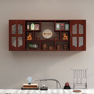 Shelf a living room wall New Chinese style Treasure House Wall hanging multi-storey Shelf tea set Decoration Storage Shelf