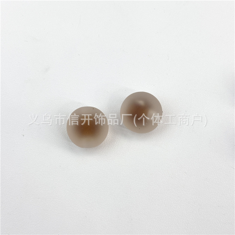 通孔磨砂糖心圆珠串珠笔配件手机钥匙链包挂diy手工饰品散珠材料|undefined
