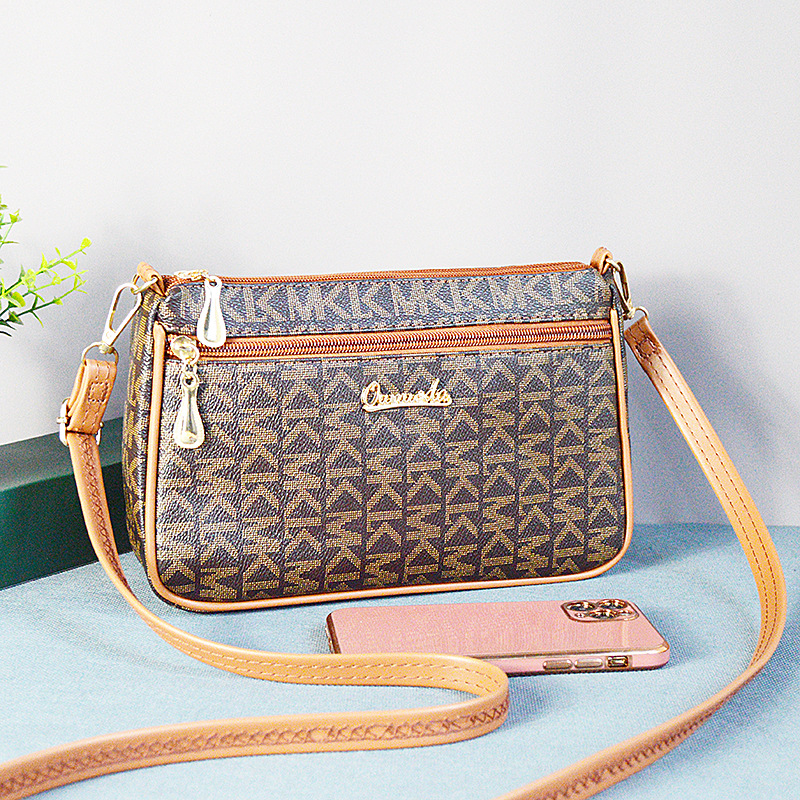 包包女士新款夏季百搭中年单肩包妈妈礼物大气斜挎包狮岭女包批发