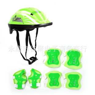 Factory direct supply children's knee pads roller skate protective equipment full set of skateboard skates balance bike helmet