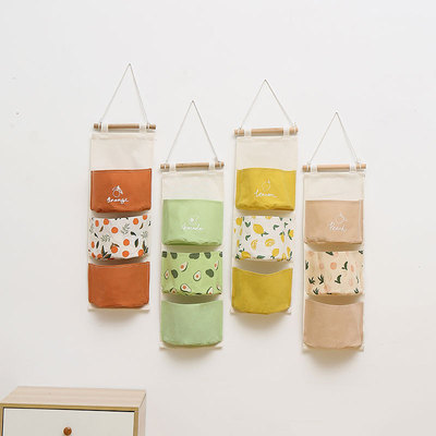 挂墙收纳袋挂袋墙挂式门后墙上置物架整理壁挂袋子小布袋宿舍房间