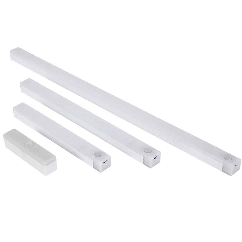 LED motion-sensor wardrobe night light, 100–500 mm, white or warm color
