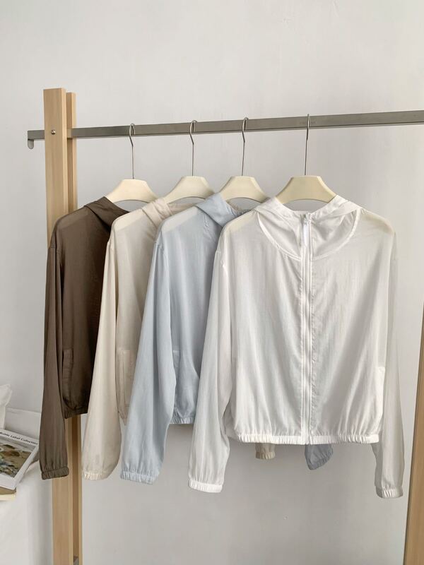 In-Stock Spring and Summer Lyocell Tencel Linen Hooded Shirt, Lightweight Summer Sports Casual Zip-Up Jacket In-Stock Spring and Summer Lyocell Tencel Linen Hooded Shirt, Lightweight Summer Sports Casual Zip-Up Jacket