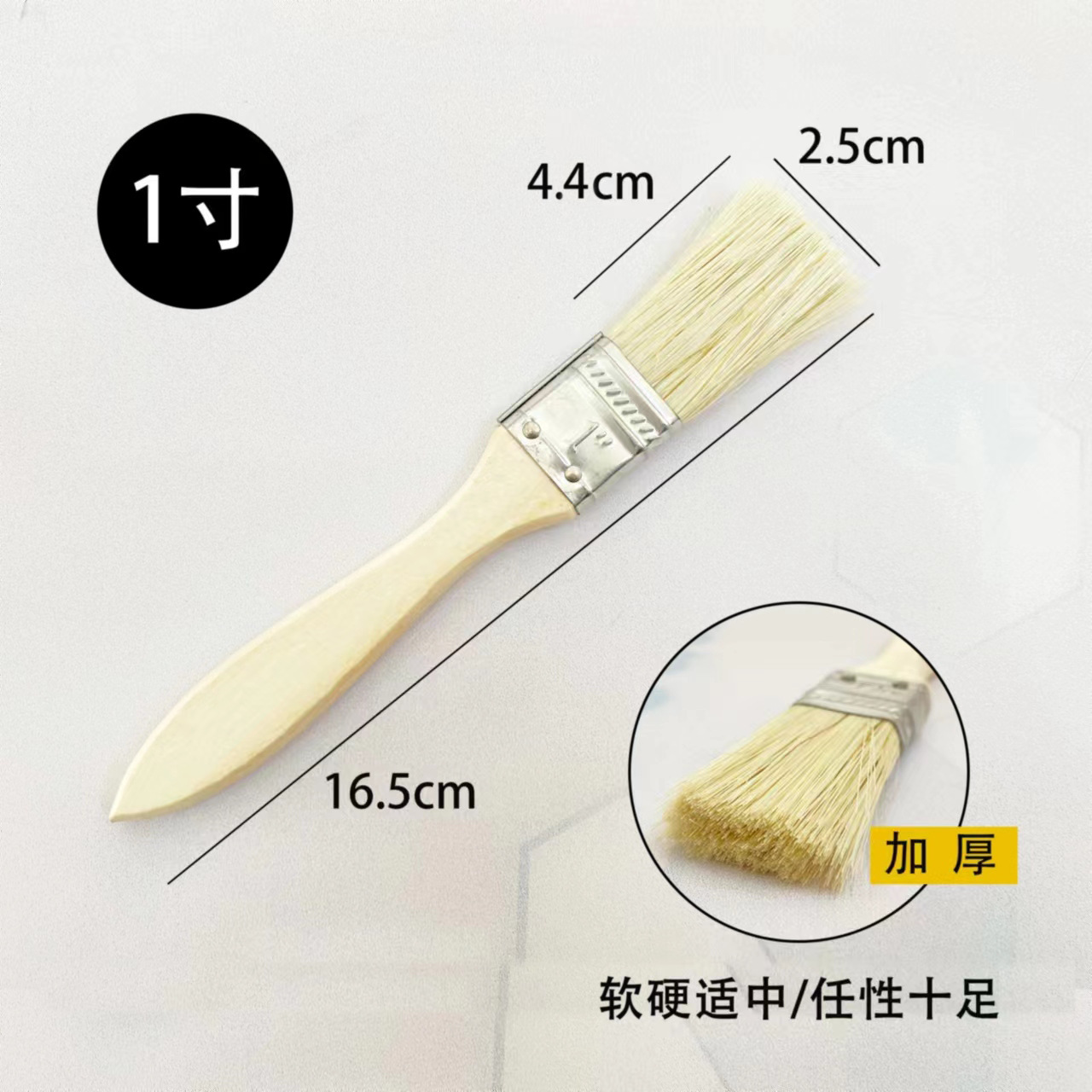 Cepillo de cerdas de cerdo con mango de madera, cepillo para barbacoa, cepillo de limpieza marina grueso para eliminar el polvo, cepillo pequeño para pintar y decorar, venta al por mayor del fabricante