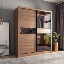 BT北欧推拉门衣柜卧室家用小户型柜子简约现代移滑门收纳组合衣橱