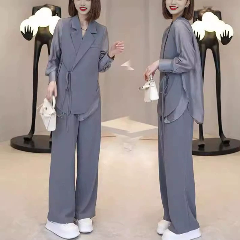 Summer thin suit, set, plus size, Korean style