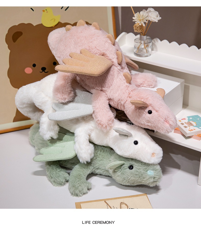Regenbogen Drachen Kuscheltier Für Kinder Als Geschenk_voghion.com