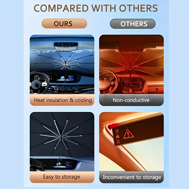 Summer Car Sunshade Pull-Tab Convenient Car-Mounted Front Sunshade Sun Protection and Heat Insulation Car Sunshade Curtain Wholesale
