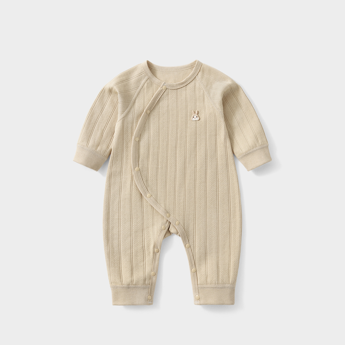 Uniforme de bebé primavera y otoño ropa de recién nacidos hombres y mujeres con base de algodón bajo ropa de vestir para niños pequeños pijamas de primavera bebé image 7