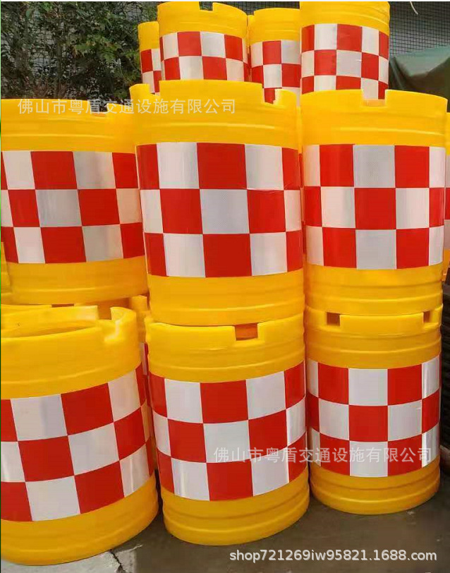 供应圆型滚塑防撞墩  圆形防撞桶 防撞设施 吹塑防撞桶