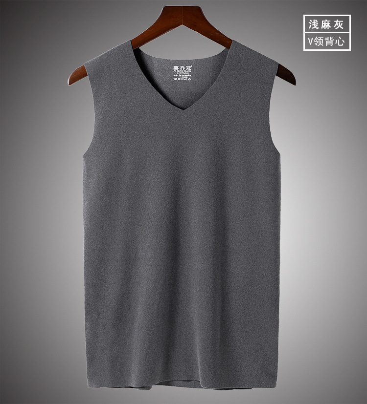 无痕保暖背心--挂拍展示-浅麻灰V领.jpg