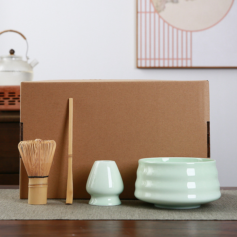 Matcha tazón té taza Matcha cepillo cien Benli taza de té Té juego de té Dinastía Song juego de té Matcha herramienta traje caja de regalo japonés