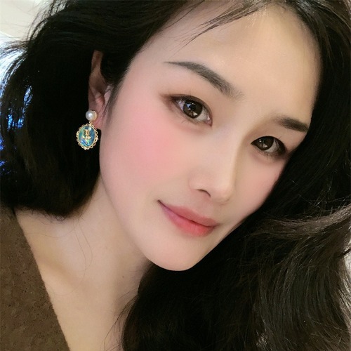 2024 Spring New Original Colorful Abalone Shell Freshwater Real Pearl Rose Flower Earrings Exquisite Light Luxury Earrings