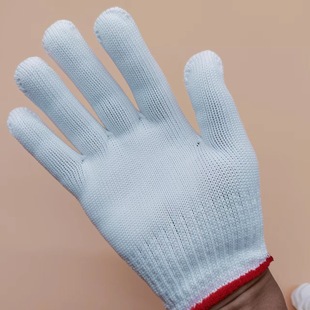 450g White Nylon Gloves, Labor Protection Gloves, Work Gloves, One Yuan Each, Wholesale Supply