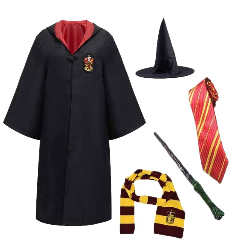 ハリーポッター ローブ 6点セット 子供用 大人用 コスプレ グリフィンドール 魔法のローブ 学生服 ハロウィン周辺機器|undefined