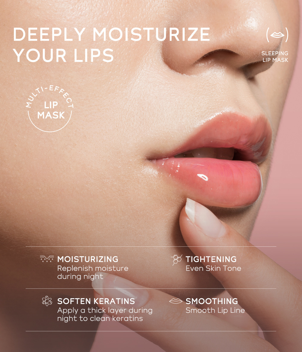 Cross-border QUIYUM Strawberry Sleep Lip Mask 15g Hydrating and moisturizing Lipstick Softening Keratin Moisturizing Factory wholesale undefined