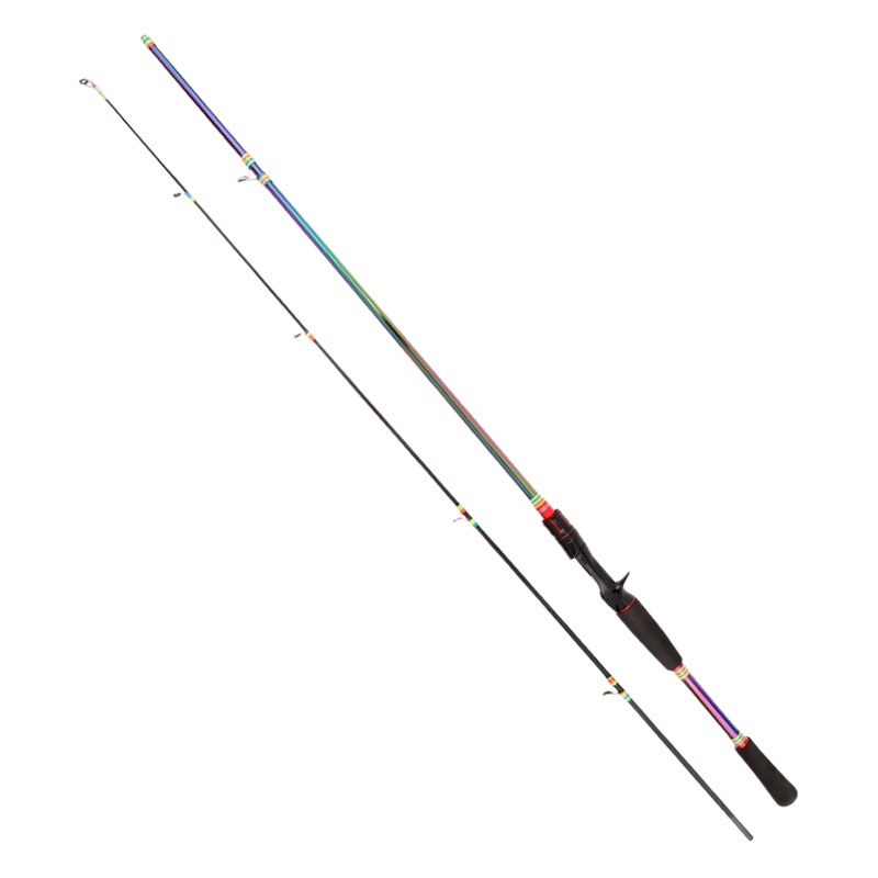 Colorido Luya Rod ML tiro largo súper duro mar Rod tapón de carbono mango de la pistola mango recto caña de pescar caña de lanzar artes de pesca transfronteriza