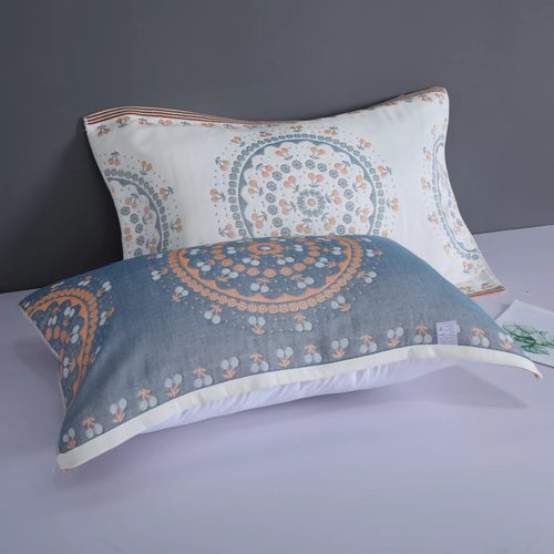 Multi-layer gauze pillowcase cotton adult student children couple household all-season large pillowcase factory wholesale distribution single piece