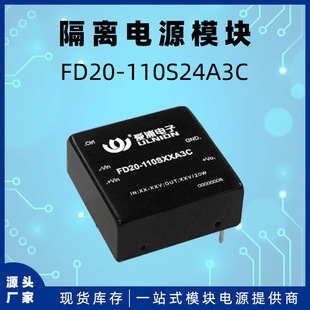 Fd20-110S24A3C Power Module Dc-Dc Regulated Output 24V/0.8A 20W Isolation Voltage 1.5Kv