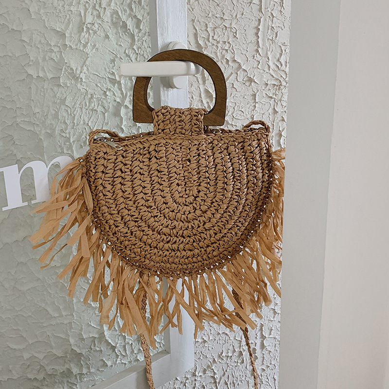 Beach bag 2022 new fashion straw women's bag niche design high sense handbag trendy messenger bag bags