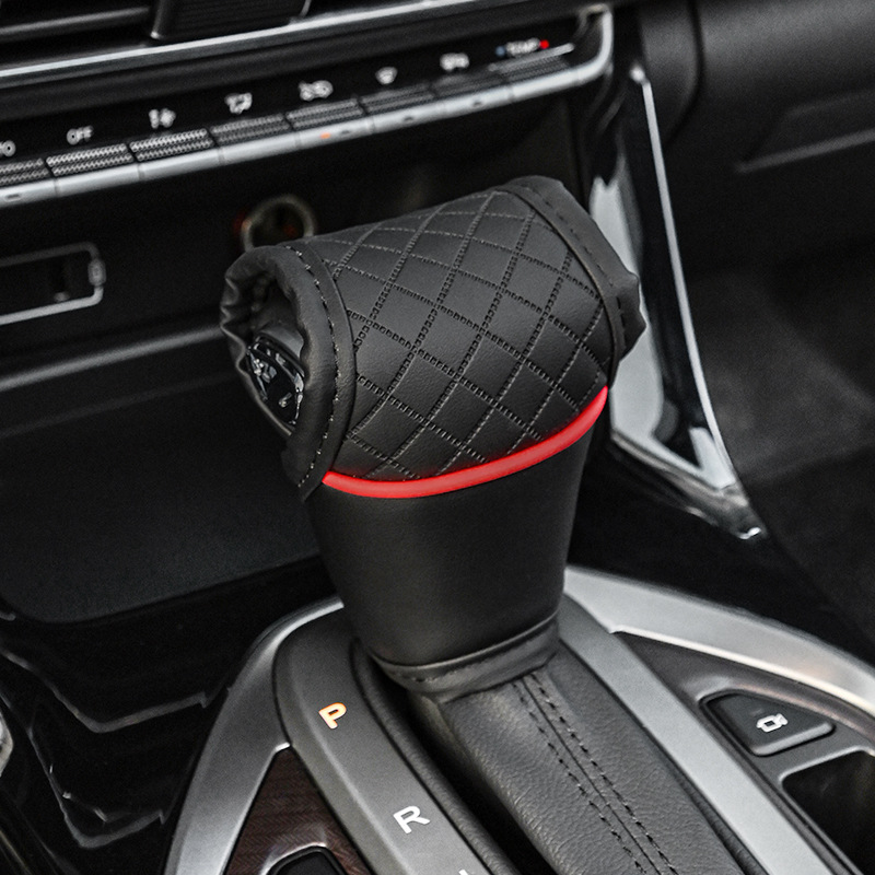 Cubierta del engranaje del coche cubierta de la palanca de cambios del coche cubierta del freno de mano engranaje manual engranaje automático vaina interior del coche universal