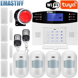 Remote Monitoring Tuya App Security Alarm System Gsm&Wifi Anti-Theft Alarm Wireless Alarm Host