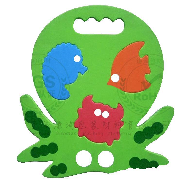 批发 宝宝平面卡通eva拼图组合 eva早教模型拼图 材料及一体