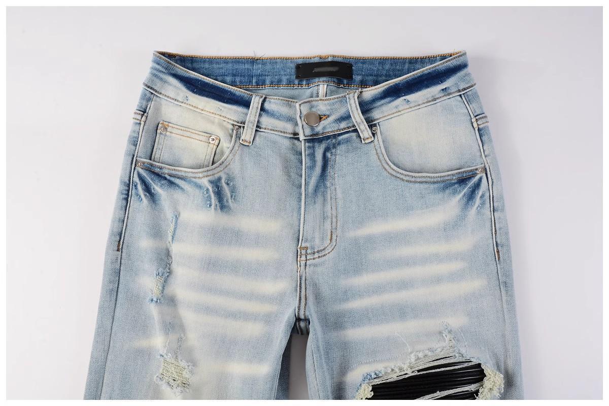 Hip Hop Trendy Ripped Skinny Jeans American Street Style Popular In Europe And America Perfect For A Niche Market Look 2026 Men's Denim_mkmklike.com