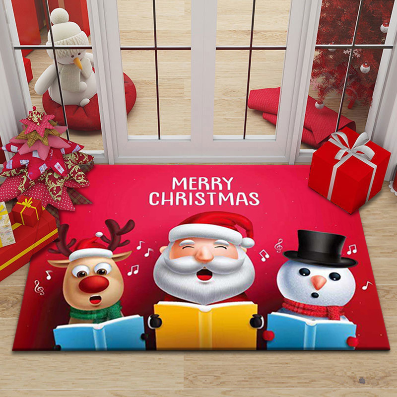 国境を越えた売れ筋クリスマスクリスマスフロアマット、お祭りの雰囲気の装飾マット、玄関ドアマット、ドアマット、ドロップシッピング|undefined