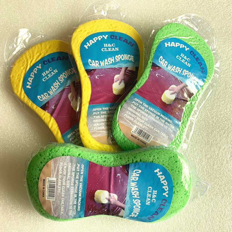 이우 압축 면 대형 세차 스폰지 고밀도 8 진공 압축 스폰지 자동차 스폰지 벌집 면