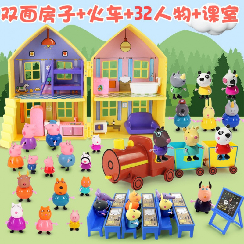 子豚人形セット ままごとおもちゃ 子供用 6人家族 パートナー子豚ままごと|undefined